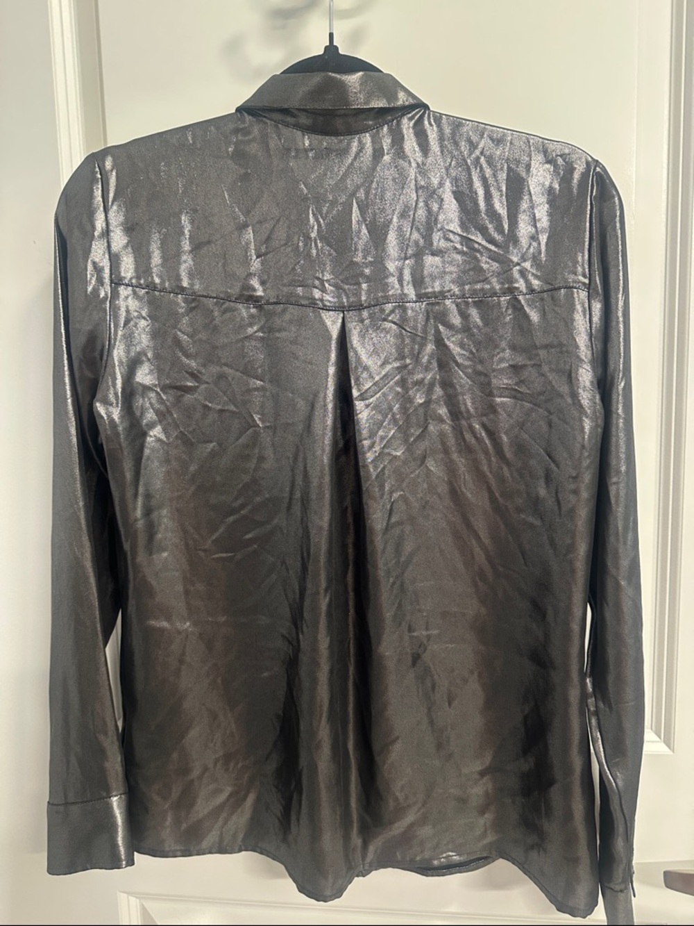 Metallic Women’s Button-Up Shirt - Picture 2 of 2